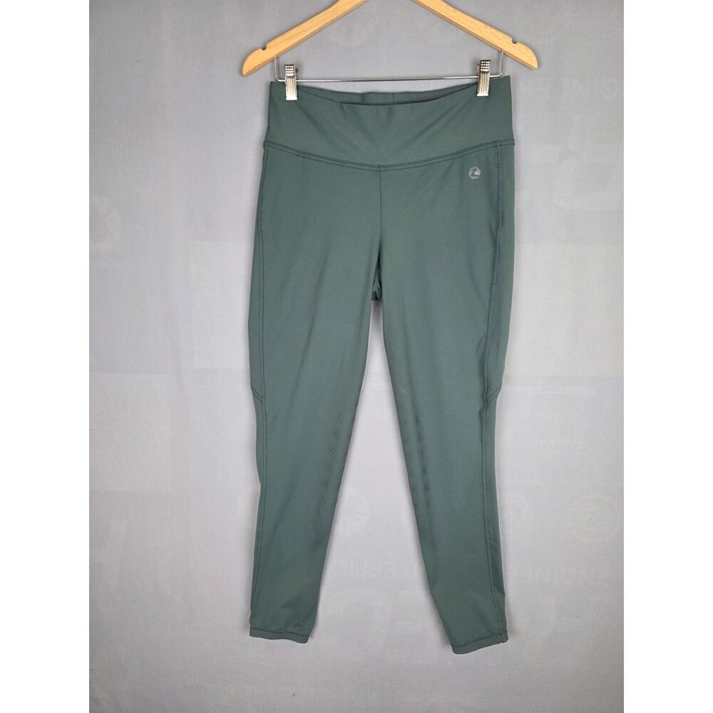 Horse Full Seat Riding Rights Olive Green Size 32 Silicon Stretchy No Pockets
